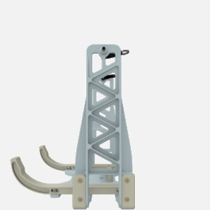 Hillaero CARDIOHELP FAA certified mountable bracket for Air Ambulance Airmed Helicopter or Fixed Wing Aircraft SIDE
